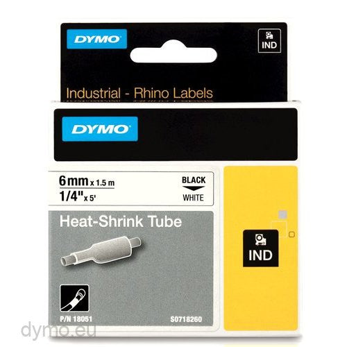 Étiquettes pour tubes thermorétractables Dymo Rhino