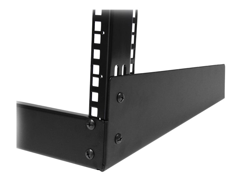 StarTech.com 2-Post 12U Desktop Server Rack, Open Frame 19in Network Rack, Small Home/Office Rack for AV / Studio / Data / IT Equipment