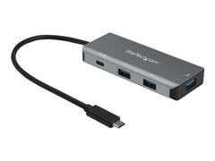 StarTech.com Hub USB C 4 ports vers 3x USB-A 1x USB-C - Hub USB 3.2 Gen 2 Type C 10 Gbit/s - Charge passthrough 100 W - Portable