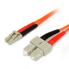 StarTech.com Câble fibre optique 1 m - Duplex multimode 62,5/125 - LSZH - LC/SC - OM1 - Câble de brassage fibre LC vers SC