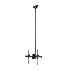 StarTech.com Ceiling TV Mount - 3.5' to 5' Pole - 32 to 75" TVs with a weight capacity of up to 110 lb. (50 kg) - Telescopic pole can extend from 42" to 61" (1060 to 1560 mm) - Ceiling mount swivels +60 /-60 degrees to adjust to your ceiling - Swivel the