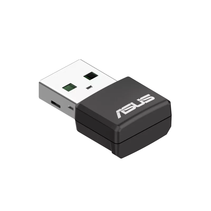 ASUS AX1800 DUAL B/ WIFI 6 USB ADPTR, WIFI 6, 802.11AX, FRÉQUENCE 5GHZ B/