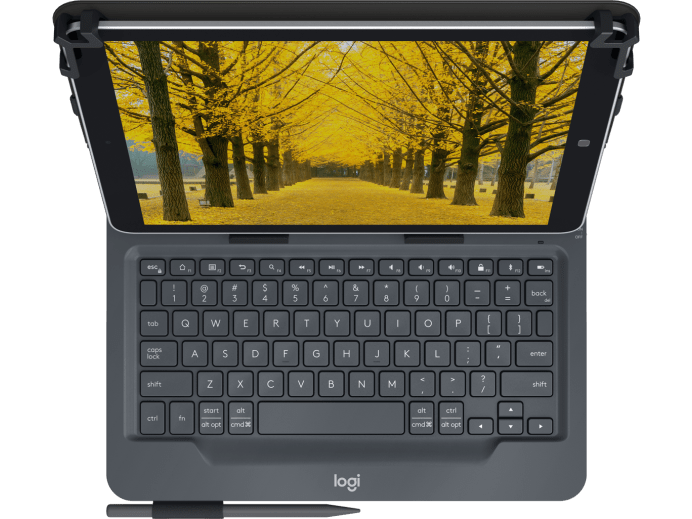 Logitech Universal Keyboard Tablet Folio pour la plupart des tablettes 9-10IN (IOS, Android,