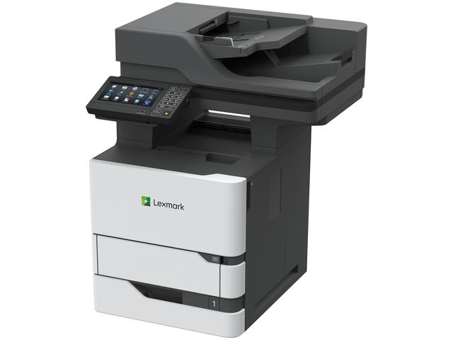 Lexmark MX720 MX721adhe- multifonction laser monochrome-Copieur/Fax/Scan-Impression 65 ppm - Résolution 1200x1200-Recto verso auto-Capacité 300,000 pages/mois-Bac 650 feuilles-Scan couleur 600 ppp- Télécopieur mono-Gigabit Ethernet.