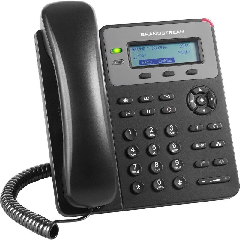 Grandstream GXP-1615 IP Phone - Corded - Wall Mountable - Black