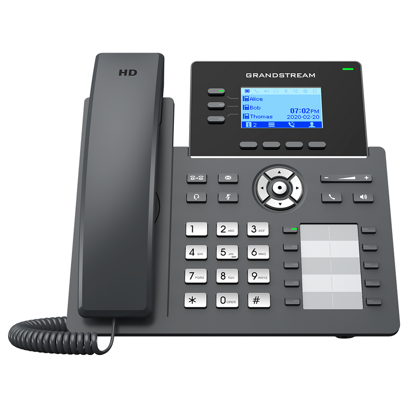 Grandstream GRP2604P IP Phone - Corded - Corded - Wall Mountable, Desktop