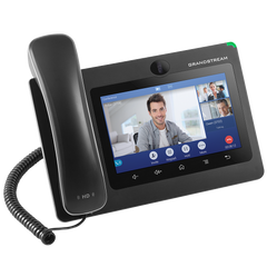 Téléphone IP Grandstream GXV3370 - Avec fil - Avec ou sans fil - Bluetooth, Wi-Fi - Bureau, Montage mural - Noir