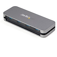 StarTech.com 4 Port USB 3.0 Hub, 4x USB-A, 5Gbps Laptop/Desktop USB Type-A Hub, USB Bus Powered, 28cm Long Cable with Cable Management