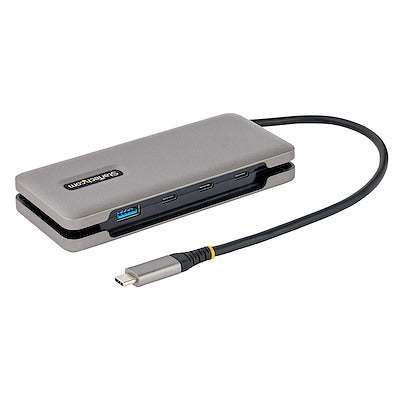 StarTech.com 4-Port USB-C Hub, USB-A | USB-C Ports, USB 3.2 Gen 2, 10Gbps, Bus Powered, 12.6in (32cm) Cable, Portable USB-C to USB-A Expansion Hub