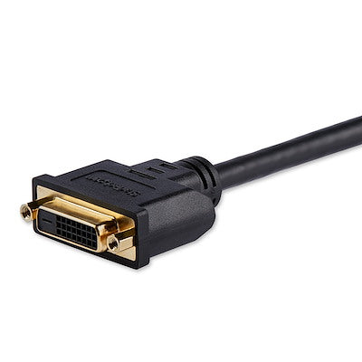 StarTech.com 8in (20cm) HDMI to DVI Adapter, DVI-D to HDMI (1920x1200p), 10 Pack, HDMI Male to DVI-D Female Cable, HDMI to DVI Cord, Black