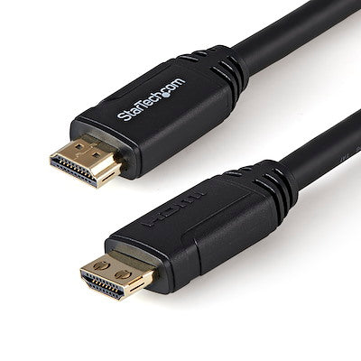StarTech.com Câble HDMI 2.0 de 9,8 pieds 3 m, câble HDMI haute vitesse certifié haut de gamme 4K 60 Hz de long avec Ethernet, câble HDMI Ultra HD mâle à mâle 