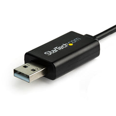 Connectez un câble de console USB Cisco de 6 pieds / 1,8 m à un ordinateur portable équipé d'un port USB 2.0 à une prise RJ45.
