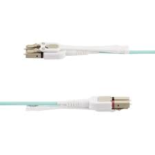 StarTech.com Câble fibre optique multimode LC vers LC (UPC) OM4 4 m (13 pieds), languettes push-pull, 50/125 µm, réseaux 100G, insensible aux courbures, LSZH