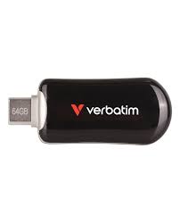 Clé USB-C VERBATIM PLECTRA 64 Go - NOIRE