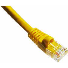 Axiom 80FT CAT6A BENDnFLEX Câble patch ultra-fin sans accroc 650 MHz (Jaune)