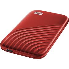 Disque SSD portable WD My Passport WDBAGF0010BRD-WESN 1 To - Externe - Rouge
