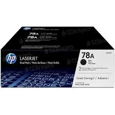 Lot de 2 cartouches de toner noir d'origine HP 78A (CE278D) LaserJet