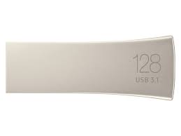 SAMSUNG BAR PLUS 128GB USB 3.1 FLASH DRIVE SILVER