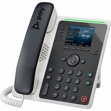 TÉLÉPHONE IP HP POLY EDGE E220 ET COMPATIBLE POE AVEC ALIMENTATION ÉLECTRIQUE-US