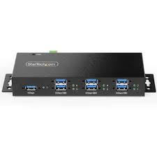 StarTech.com 7-Port Managed USB Hub, Heavy Duty Metal Industrial Housing, ESD & Surge Protection, Wall/Desk/Din-Rail Mountable, USB 5Gbps