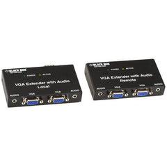 Kit d'extension VGA Black Box avec audio, 2 ports locaux, 2 ports distants