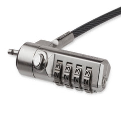 6.5ft Combination laptop cable lock for Kensington style K-Slot - 4-digit resett
