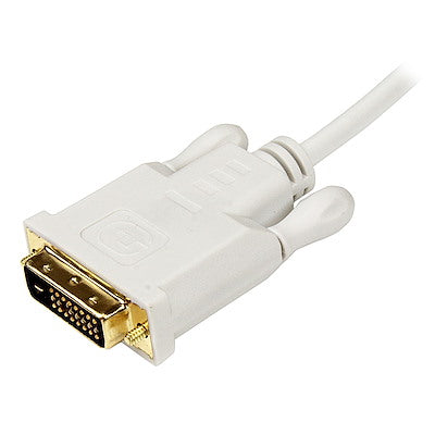 StarTech.com Câble convertisseur adaptateur Mini DisplayPort vers DVI de 6 pieds - Mini DP vers DVI 1920 x 1200 - Blanc