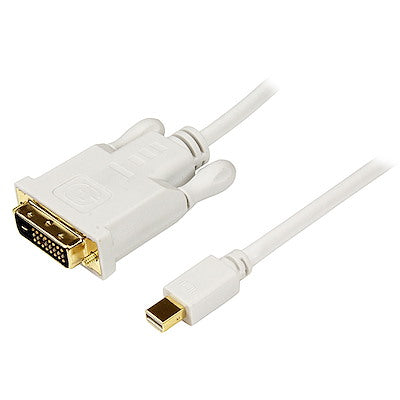 StarTech.com Câble convertisseur adaptateur Mini DisplayPort vers DVI de 6 pieds - Mini DP vers DVI 1920 x 1200 - Blanc
