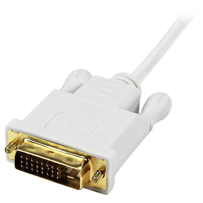 StarTech.com 3 ft Mini DisplayPort to DVI Active Adapter Converter Cable - mDP to DVI 1920x1200 - White