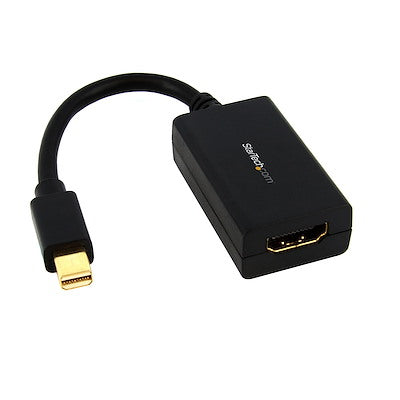 StarTech.com Mini DisplayPort to HDMI Adapter, mDP to HDMI Adapter Dongle, 1080p, Mini DP 1.2 to HDMI Video Converter, 12" Long Cable