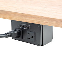 StarTech.com Module de prise de courant pour boîtier de connectivité de table de conférence - 2x alimentation CA et 2x USB-A - Hub d'alimentation et de charge