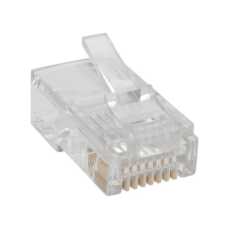 Connecteur modulaire Tripp Lite RJ45 pour conducteur UTP à torons ronds, 4 paires Cat5e, paquet de 100