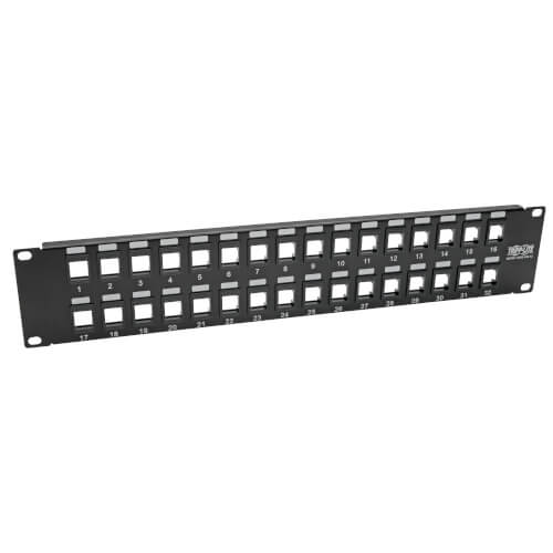 Tripp Lite N062-032-KJ 32 ports 2U RackMount non blindé Keystone vierge/Panneau de brassage multimédia