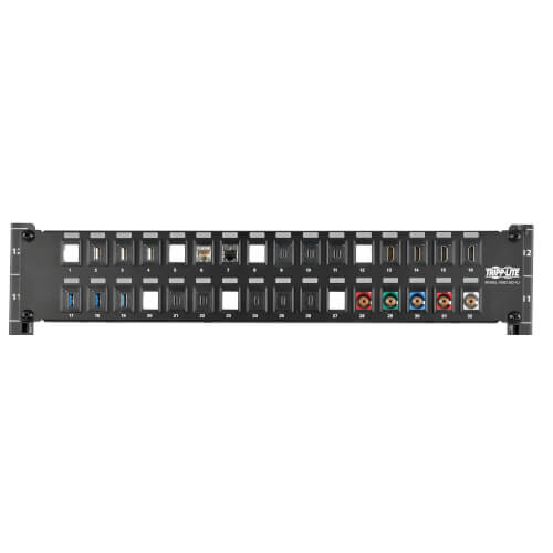 Tripp Lite N062-032-KJ 32 ports 2U RackMount non blindé Keystone vierge/Panneau de brassage multimédia