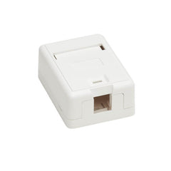 Surface-Mount Box for Keystone Jack - 1 Port, White