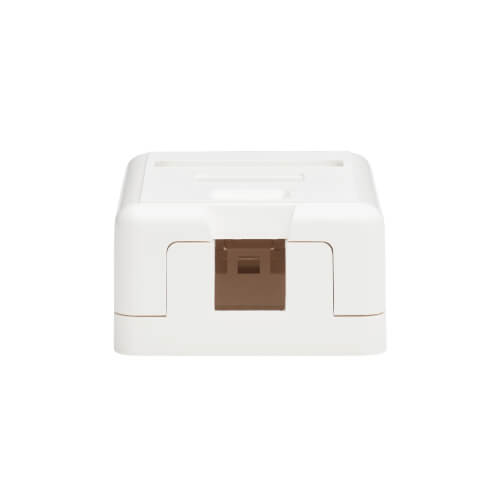 Surface-Mount Box for Keystone Jack - 1 Port, White