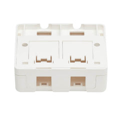 Tripp Lite Surface-Mount Box for Keystone Jacks - 2 Ports, White