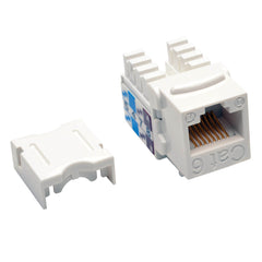 Tripp Lite Cat6/Cat5e 110 Style Punch Down Keystone Jack – Blanc, paquet de 25