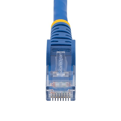 StarTech.com 4.6m(15ft) CAT6 Ethernet Cable, LSZH (Low Smoke Zero Halogen) 10 GbE Snagless 100W PoE UTP RJ45 Blue Network Patch Cord, ETL