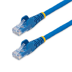 StarTech.com Câble Ethernet CAT6 de 30 cm, LSZH (faible fumée, zéro halogène), 10 GbE sans accroc, 100 W PoE UTP RJ45, cordon de brassage réseau bleu, ETL