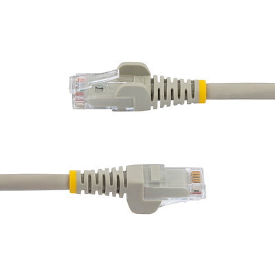 StarTech.com Câble Ethernet CAT6 de 3 m, LSZH (faible fumée, sans halogène), 10 GbE sans accroc, 100 W PoE UTP RJ45, cordon de brassage réseau gris, ETL