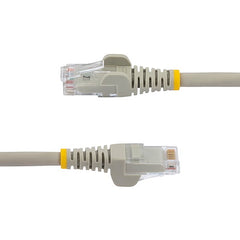 StarTech.com Câble Ethernet CAT6 de 3 m, LSZH (faible fumée, sans halogène), 10 GbE sans accroc, 100 W PoE UTP RJ45, cordon de brassage réseau gris, ETL