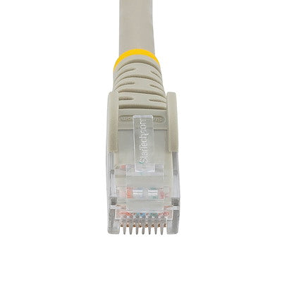 StarTech.com Câble Ethernet CAT6 de 3 m, LSZH (faible fumée, sans halogène), 10 GbE sans accroc, 100 W PoE UTP RJ45, cordon de brassage réseau gris, ETL