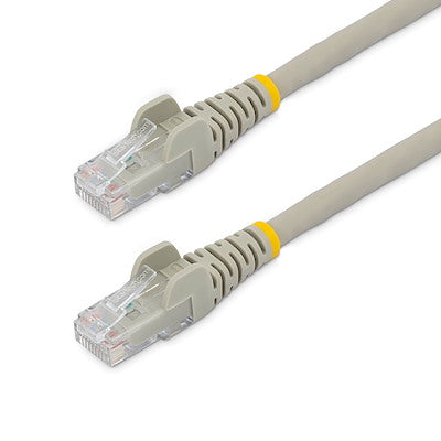 StarTech.com Câble Ethernet CAT6 de 3 m, LSZH (faible fumée, sans halogène), 10 GbE sans accroc, 100 W PoE UTP RJ45, cordon de brassage réseau gris, ETL