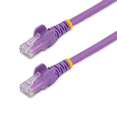 StarTech.com Câble Ethernet CAT6 de 9 pieds - Gigabit sans accroc violet - Cordon de brassage PoE UTP 650 MHz de catégorie 6 100 W Câblage certifié UL/TIA