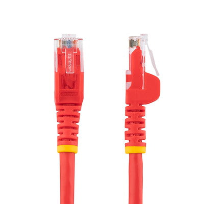 StarTech.com Câble Ethernet CAT6 de 75 pieds - Gigabit sans accroc rouge - Cordon de brassage PoE UTP 650 MHz de catégorie 6 100 W Câblage certifié UL/TIA