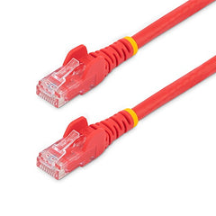 StarTech.com Câble Ethernet CAT6 de 15 pieds - Gigabit sans accroc rouge - Cordon de brassage PoE UTP 650 MHz de catégorie 6 100 W Câblage certifié UL/TIA