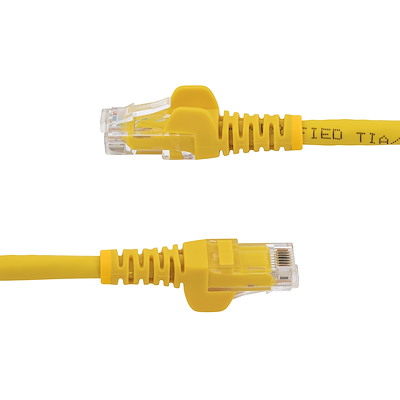 StarTech.com 12ft CAT6 Ethernet Cable - Yellow Snagless Gigabit - 100W PoE UTP 650MHz Category 6 Patch Cord UL Certified Wiring/TIA