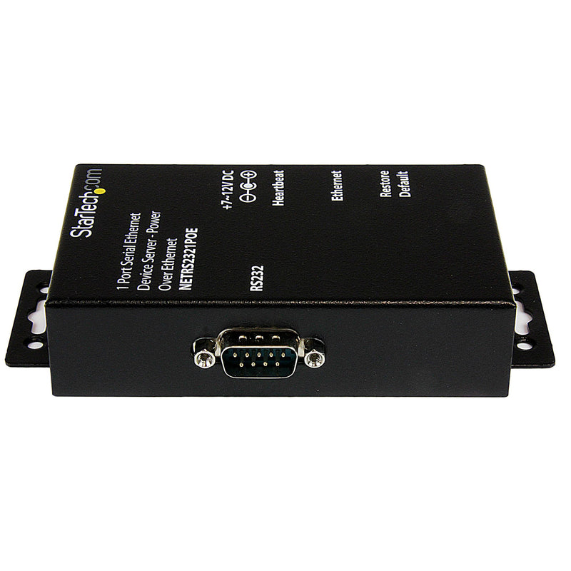 Serveur de périphériques série Ethernet StarTech.com - 1 port - alimentation via Ethernet - PoE