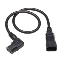 2-Slot Non-Polarized Laptop Notebook Power Cord, 1-15P to C7 - 10A, 120V, 18 AWG